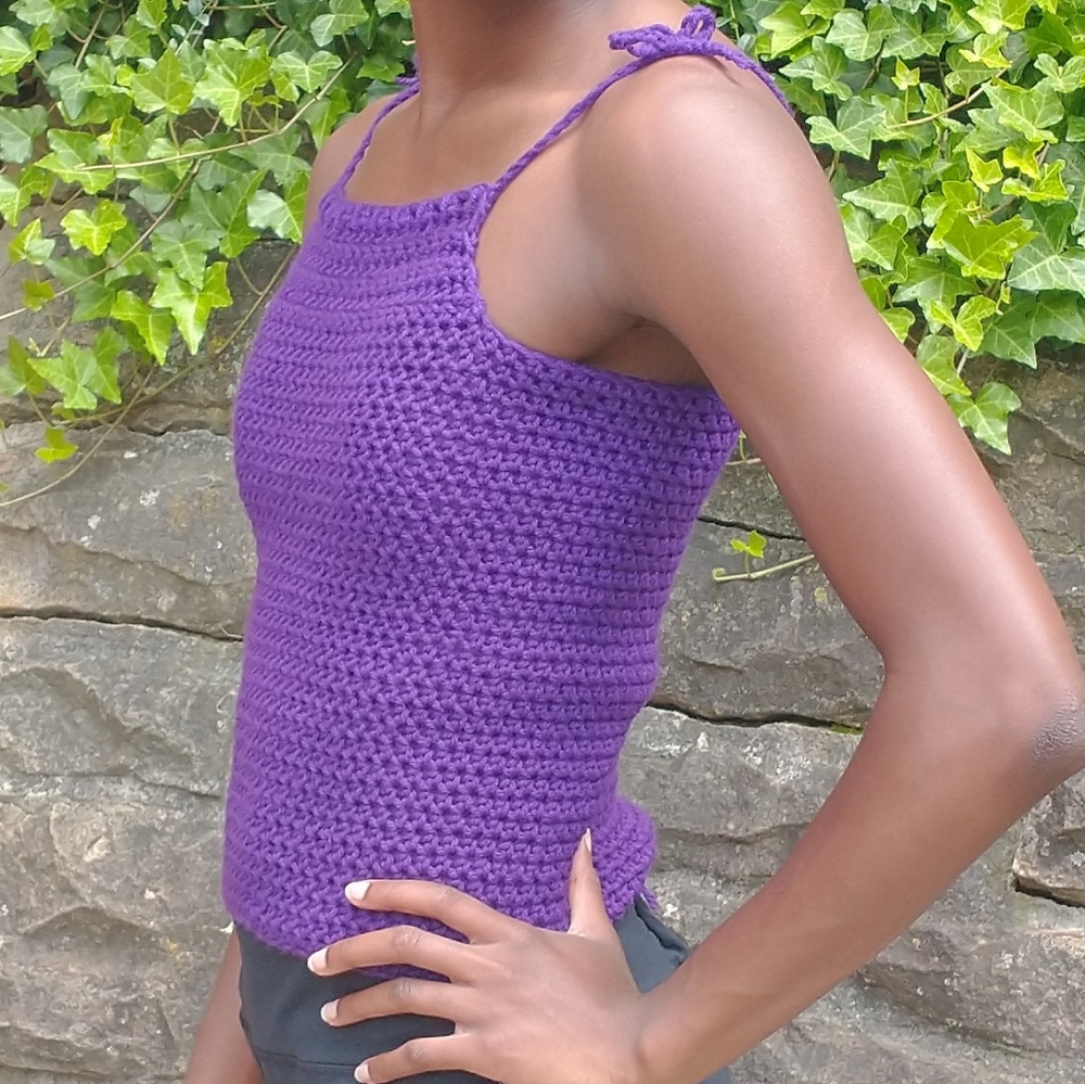 JFaith Designs Tie Shoulder Tank Top